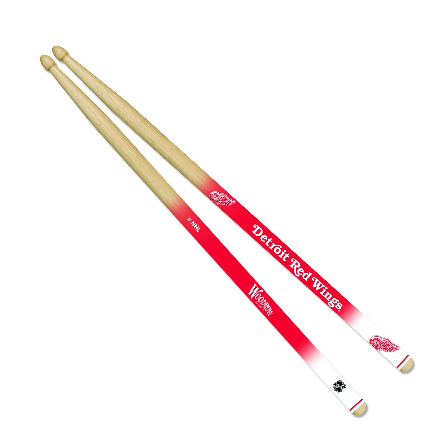 Woodrow Guitar By The Sports Vault Nhl Detroit Red Wings Drum Sticks